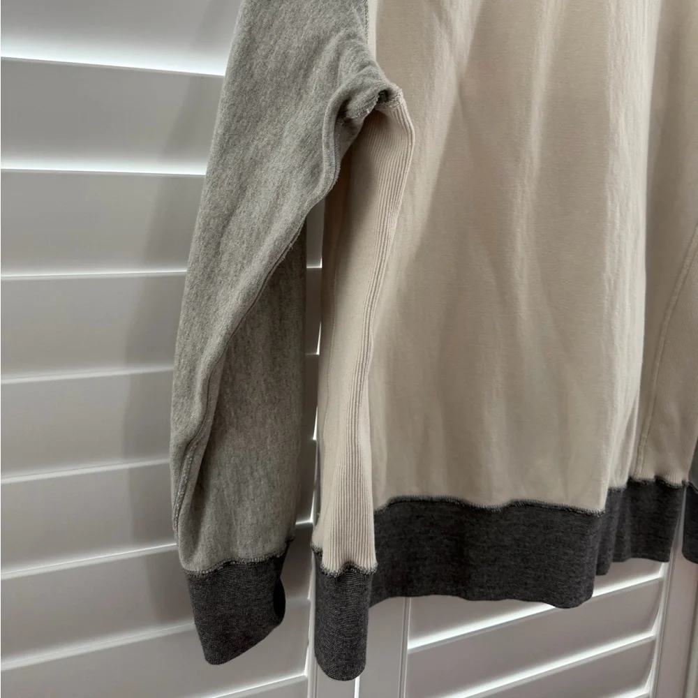 Todd Snyder Cream and Gray Two-Tone Sweatshirt - Picture 7 of 14